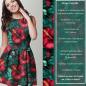 Preview: Viskosejersey Eigenproduktion "Caribian Hibiscus" - von Graustufen-Stoffe